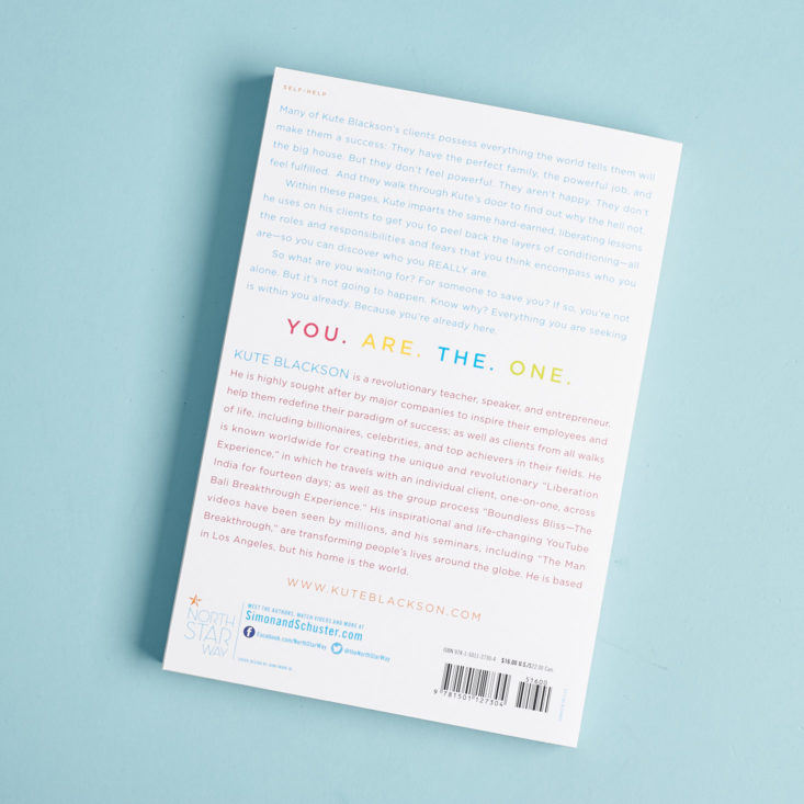 back cover of book