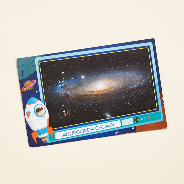 Andromeda Galaxy Postcard, Front