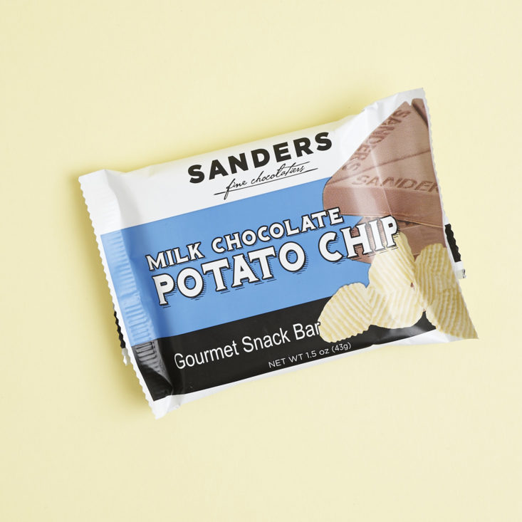 sanders fine chocolatiers milk chocolate potato chip gourmet snack bar