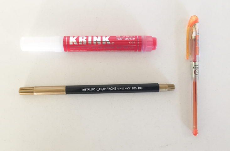 Caran d'Ache Metallic Gold Fibralo Marker