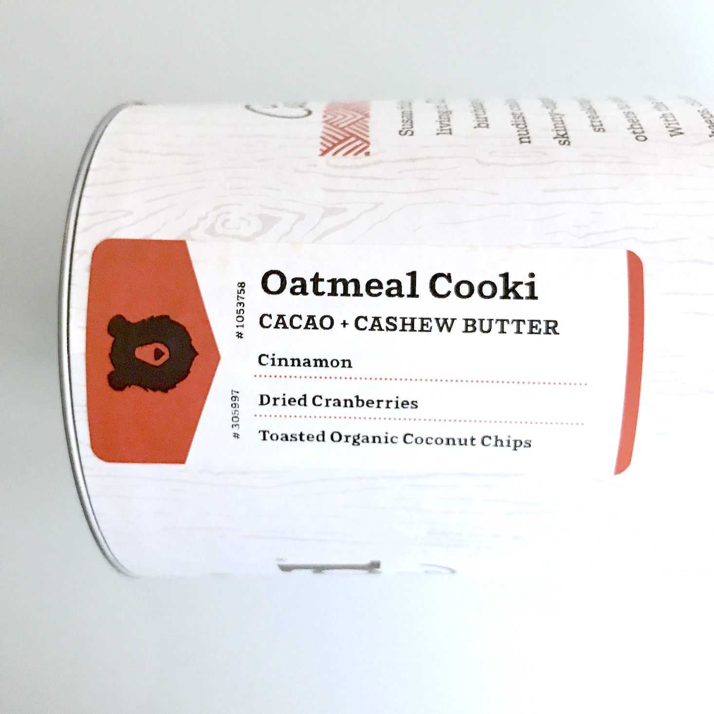 Bare Naked Custom Granola January 2018 - oatmeal cookie granola details