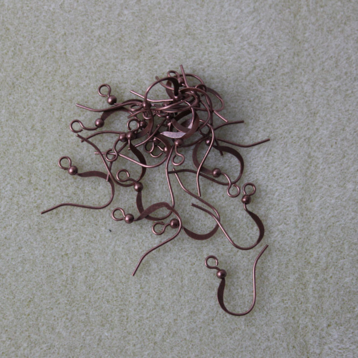 24 Pieces Copper-Plated Brass Earring Hooks