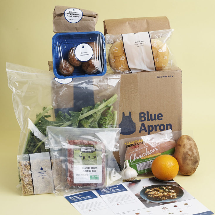 Full contents of Blue Apron January 2018