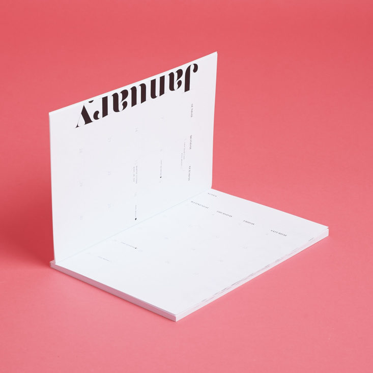 inside 2018 planner