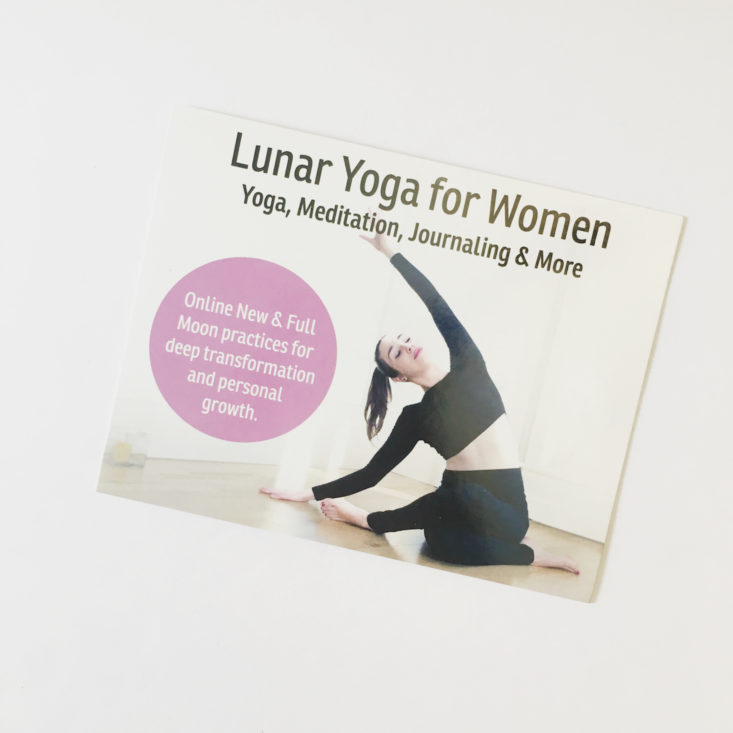 Lunar Yoga for Women Buddhibox December 2017