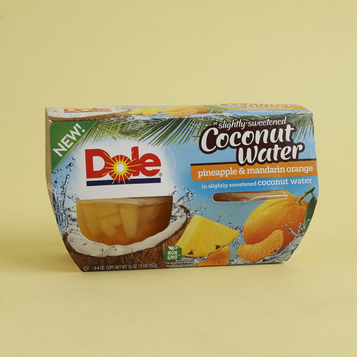 Dole Coconut Water Fruit Packs in box