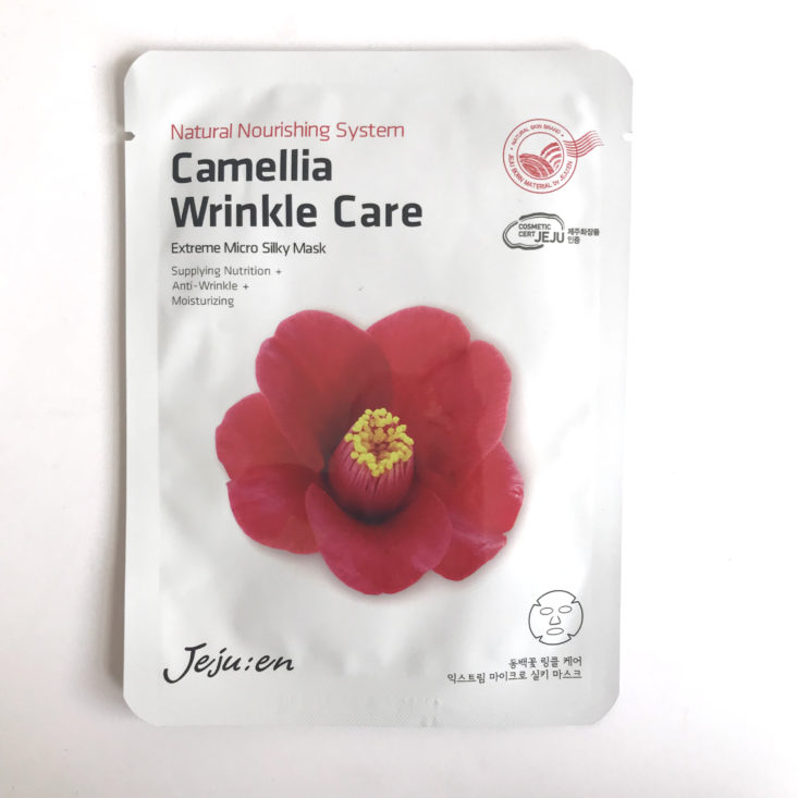 Facetory Seven Lux Box January 2018 -Camellia Wrinkle Care Mask