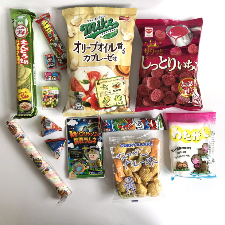 Freedom Japanese Snacks Box November 2017 - Box Contents