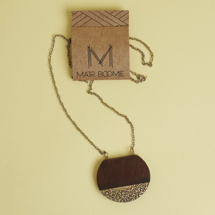 Matr Boomie earth and fire necklace with tag