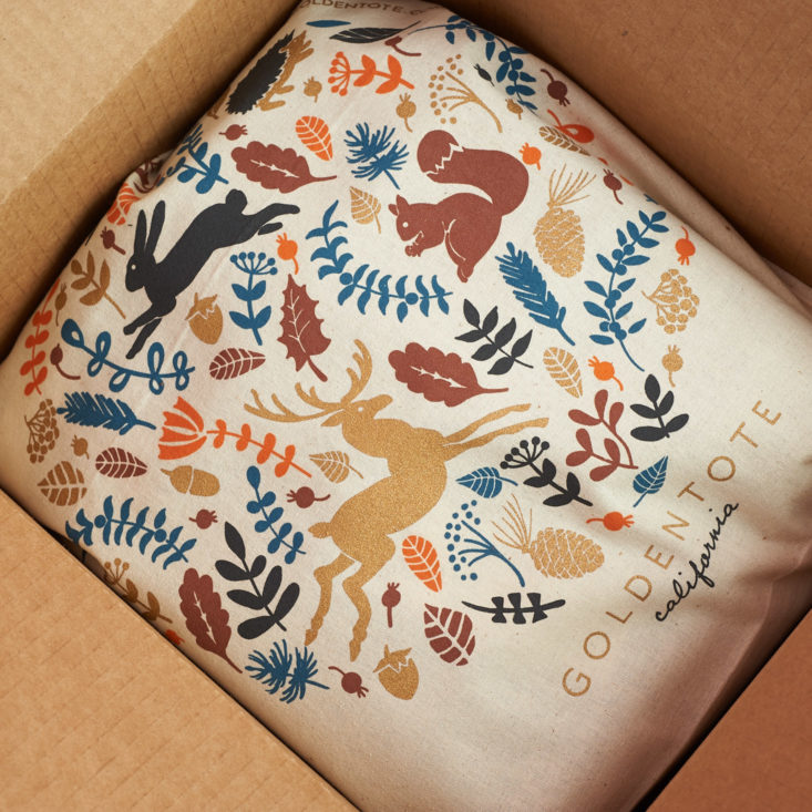 tote design for december 2017 goldentote bag