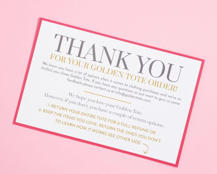 thank you note from goldentote