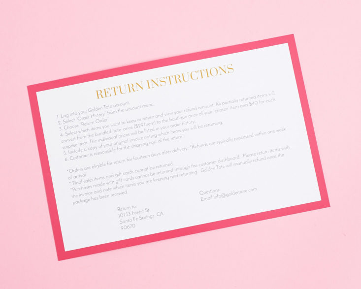 goldentote info card