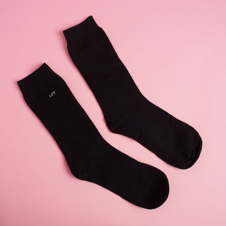 pair of black crew socks