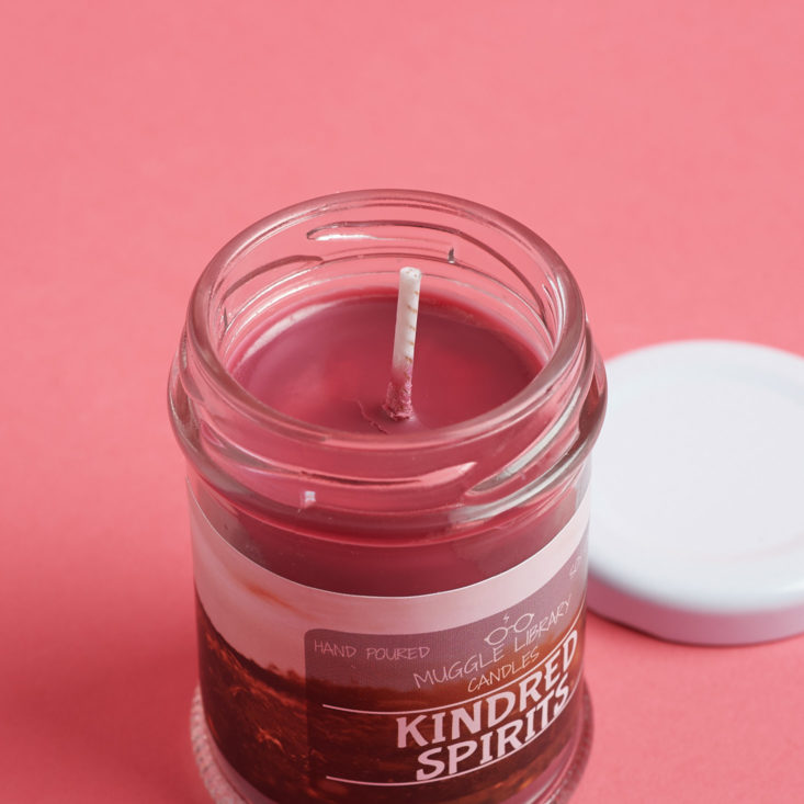 red jar candle open