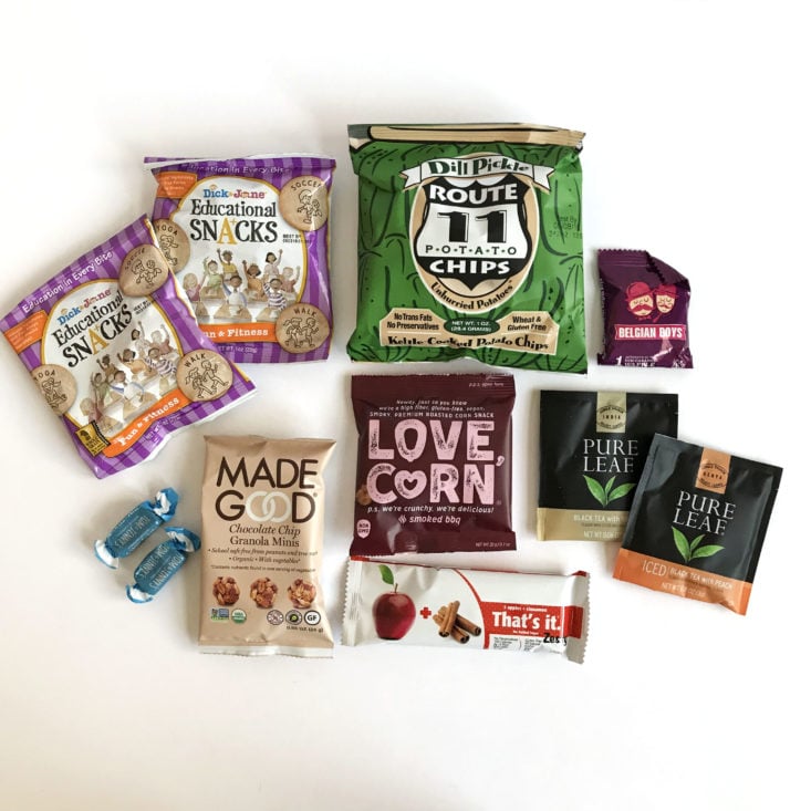 Love with Food Tasting Box January 2018 - Box Contents