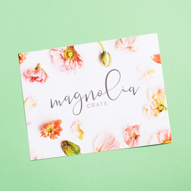 magnolia crate card