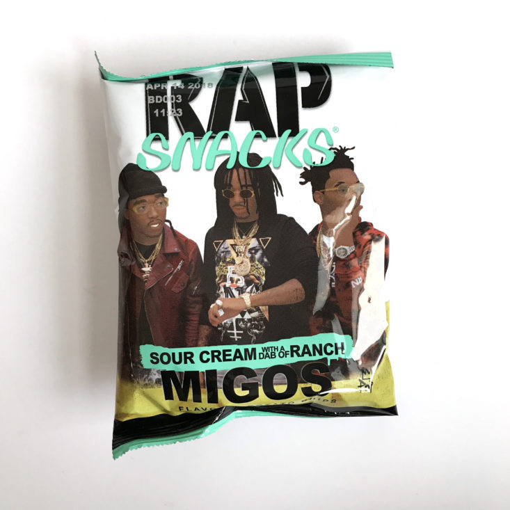 MunchPak Box January 2018 - Rap Snacks Chips