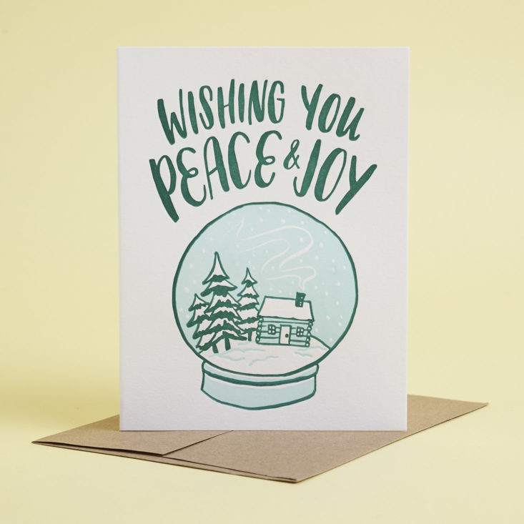 wishing you peace and joy card