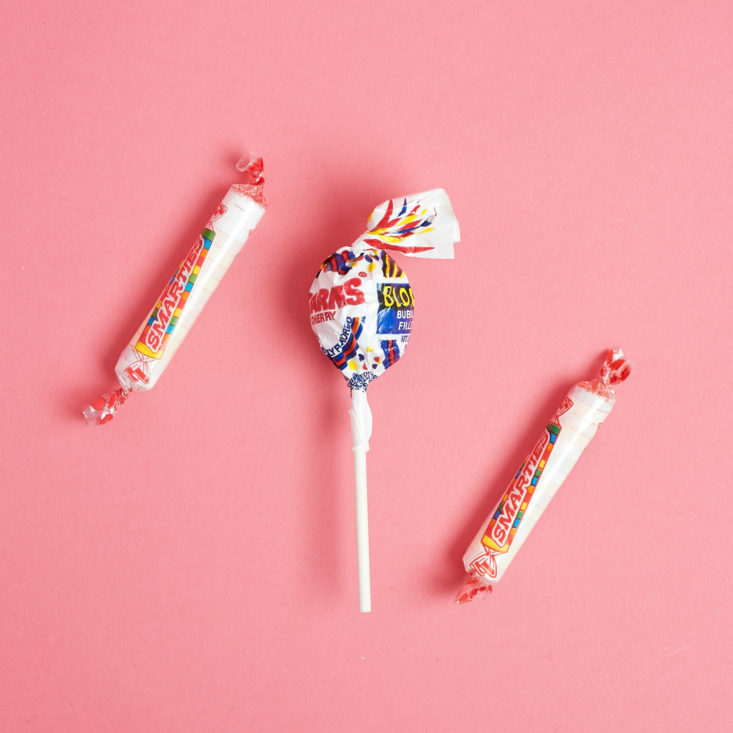three candies