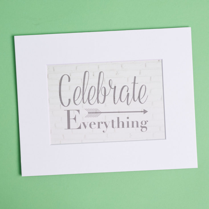 celebrate everything print