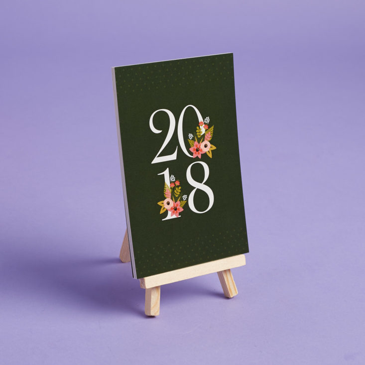 2018 desktop calendar