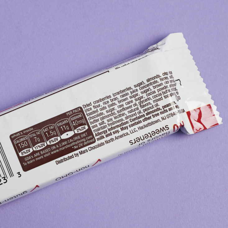 goodness knows bar ingredients