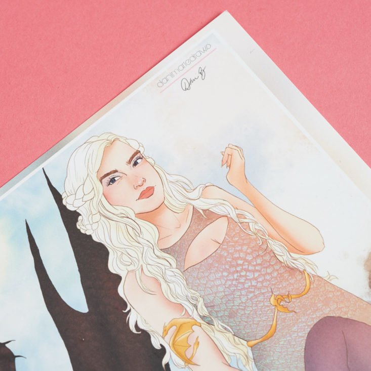 game of thrones illustration card