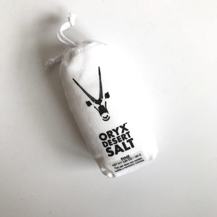 Try The World South Africa Box January 2018 - Oryx Desert Salt