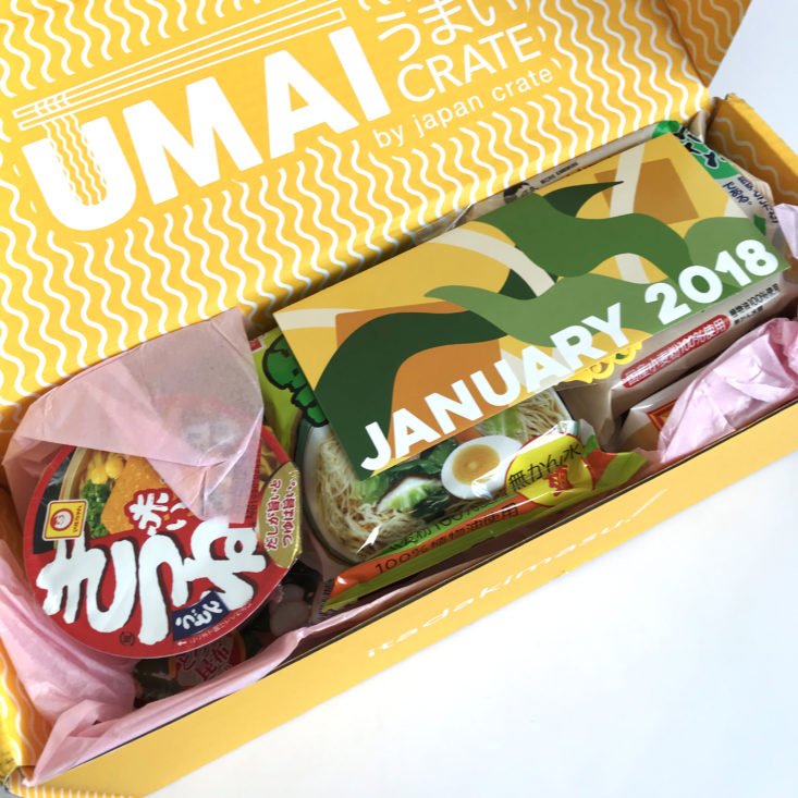 Umai Crate Box - January 2018 - Box Inside