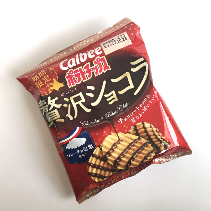 UmaiBox December 2017 - Potota Chips Zeitaku Chocolat