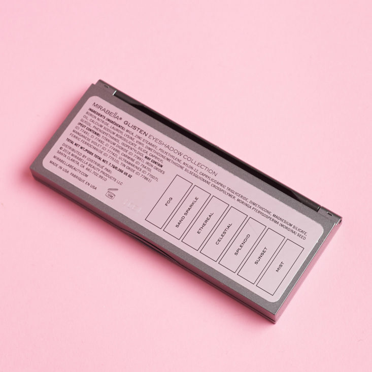 mirabella eyeshadow palette guide