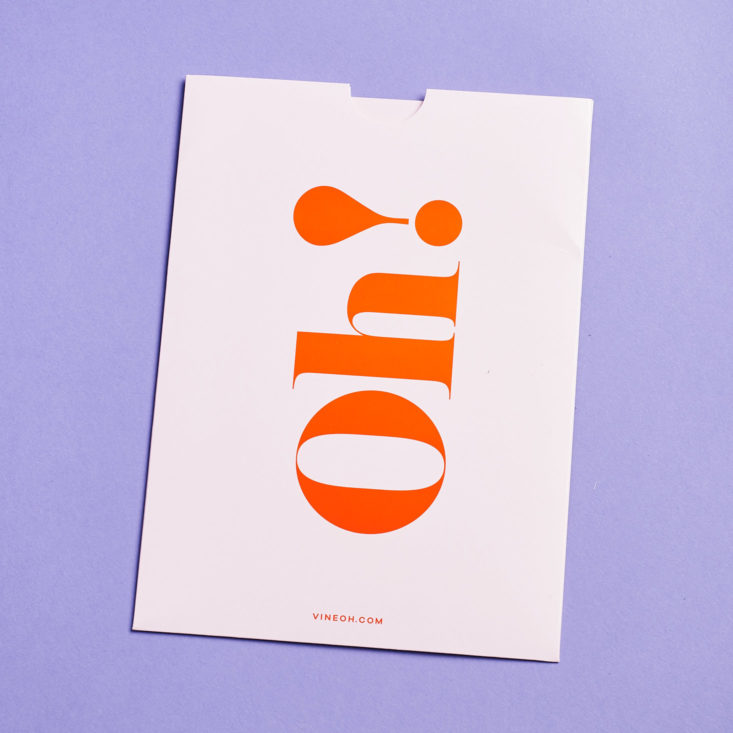 vine oh info card packet