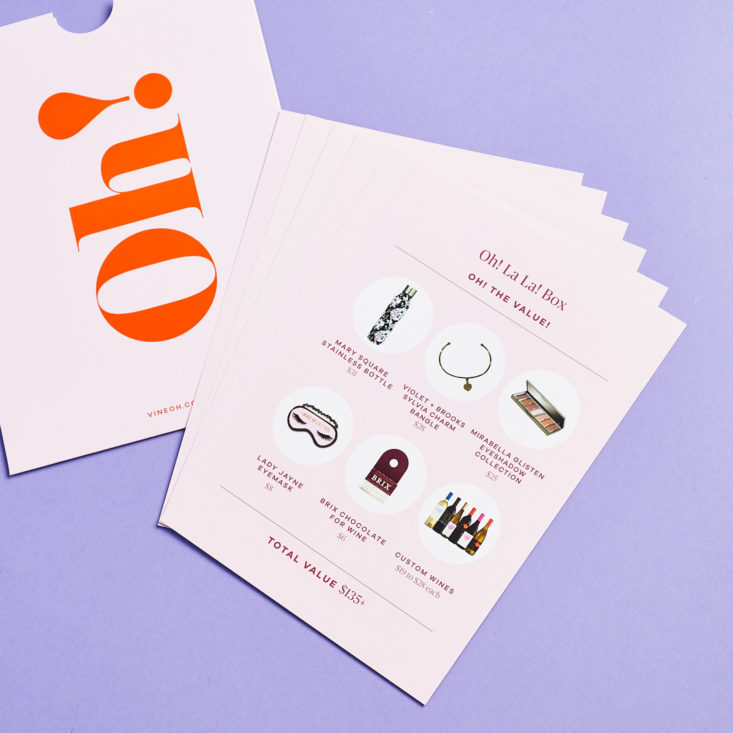 vine oh info card set