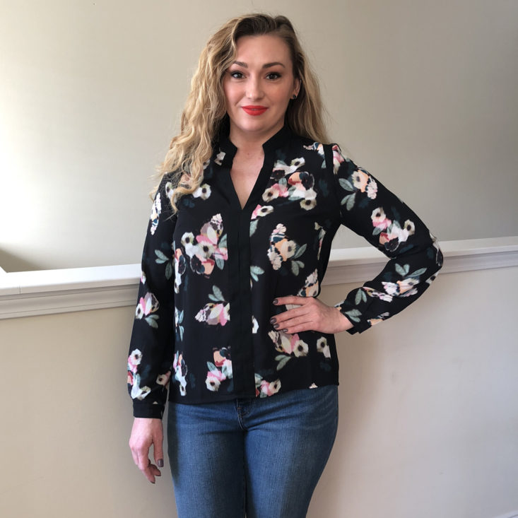 Wantable Style Edit January 2018 - Floral Blouse Front