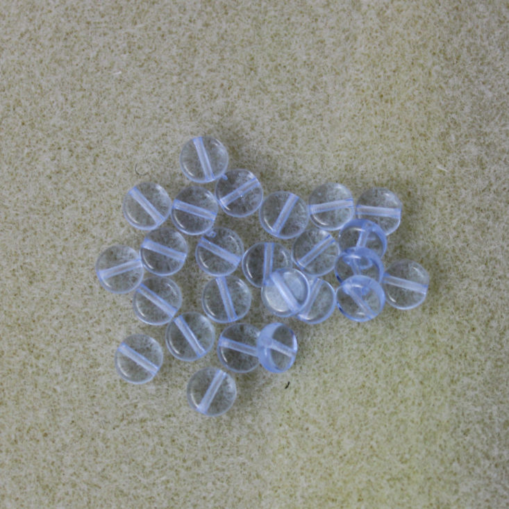 6 mm Light Sapphire Dime Beads (Czech glass, 25)