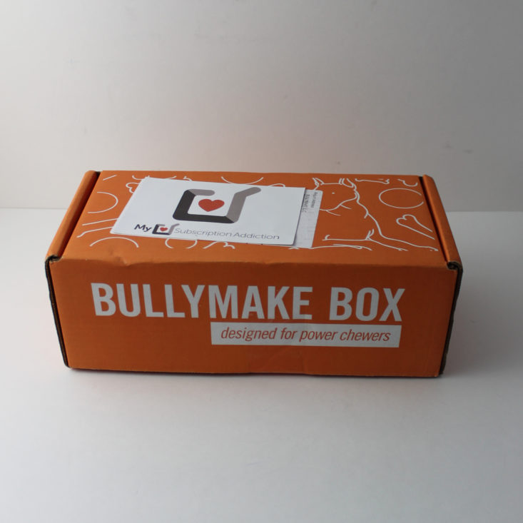 Bullymake Box February 2018 Box closed