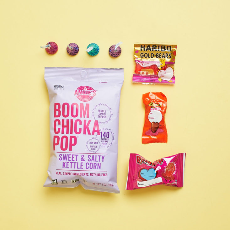 snacks in the february 2018 teen dot boxx