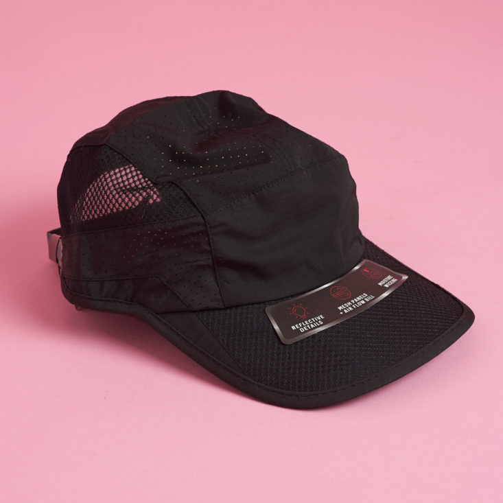 black athletic cap