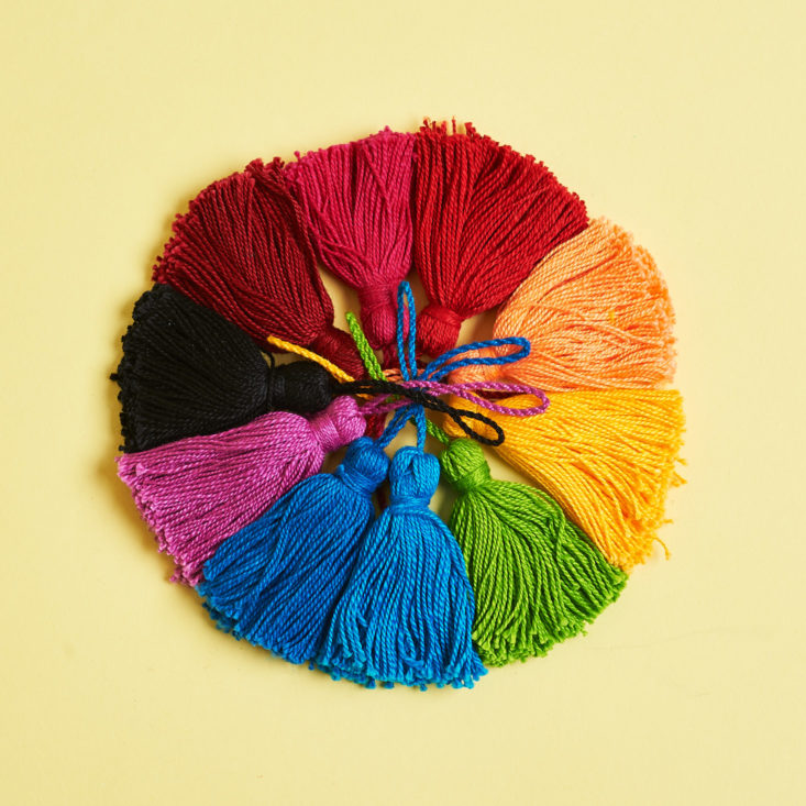 A color wheel of tassels!