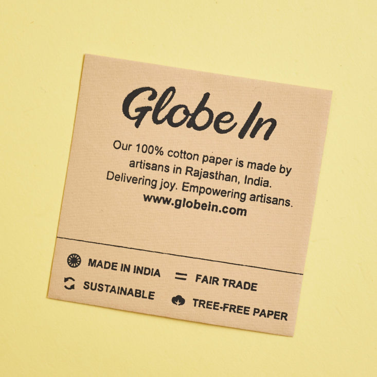 Globein Cotton Paper pack card