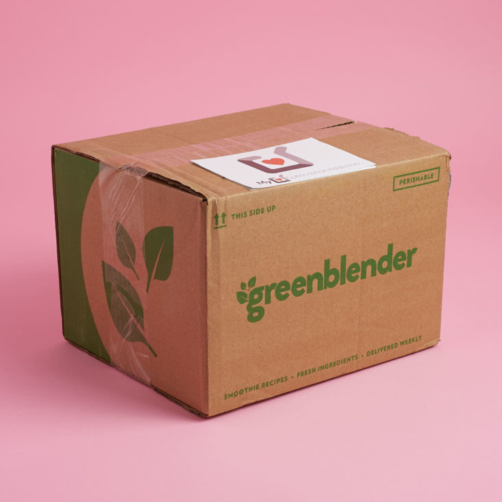 greenblender box front side