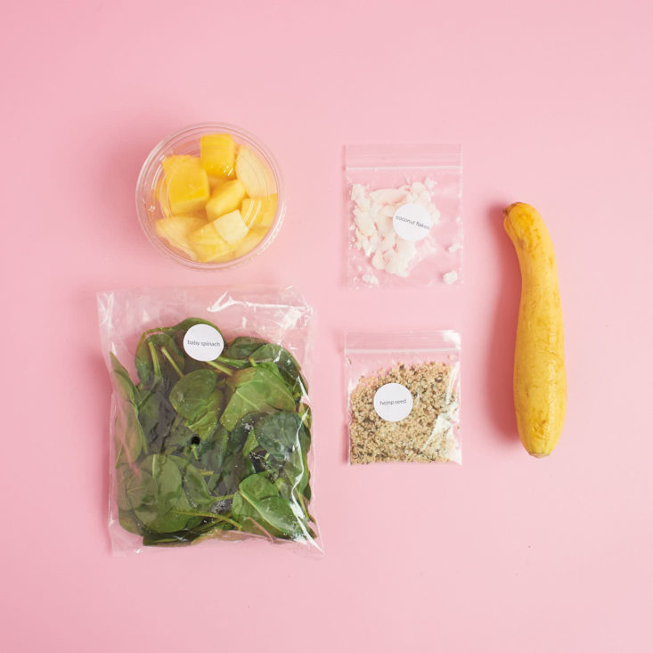 squash and tropical flavors smoothie
