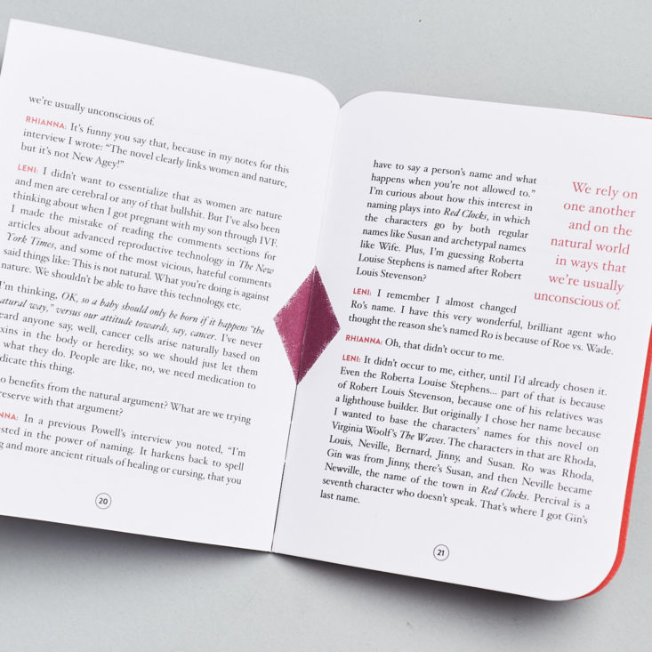 spread in booklet about author