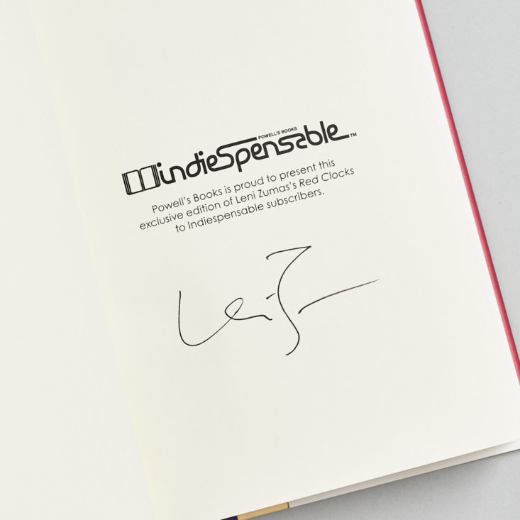 red clocks signed by author