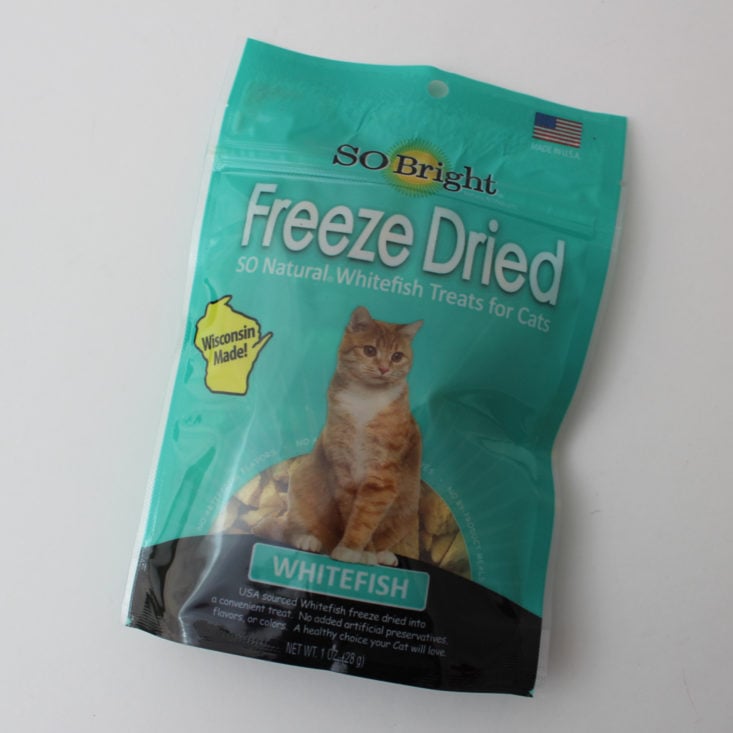 So Bright Freeze Dried Whitefish (1 oz) cat treats