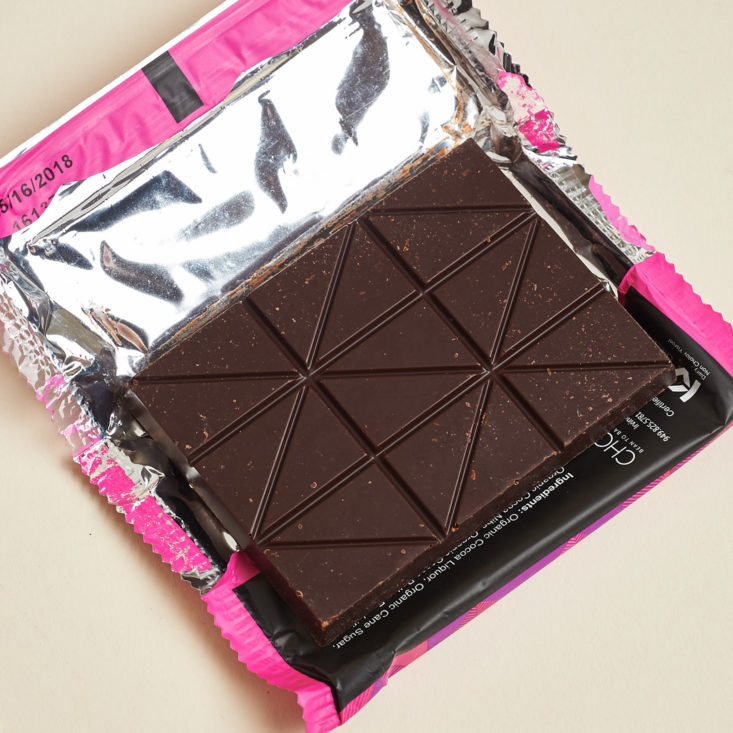 dark chocolate bar