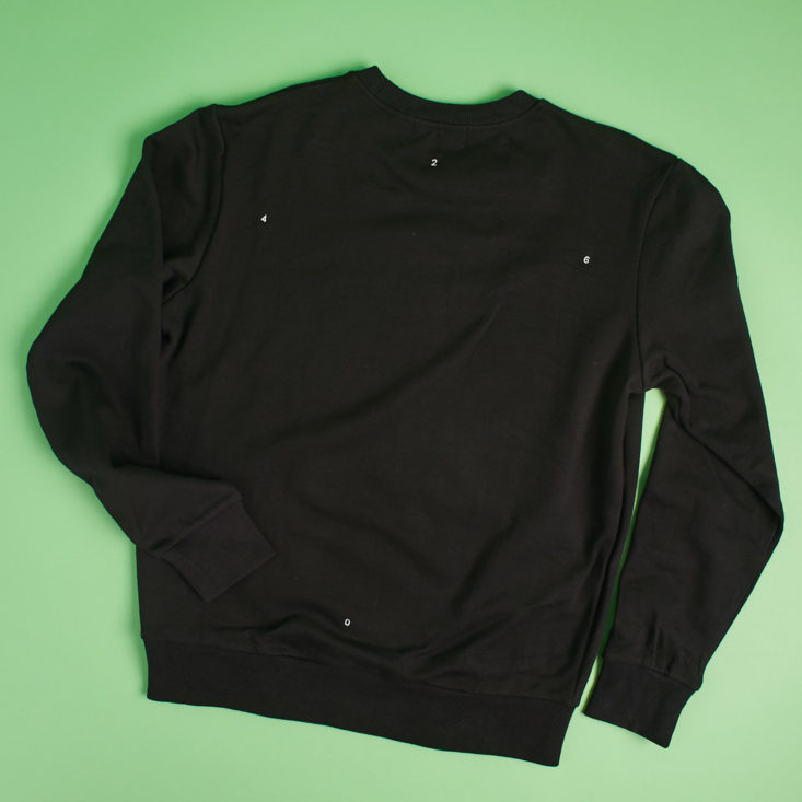 black lot sweatshirt reverse side