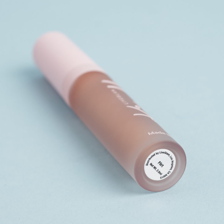 bottom of Flirt Glitter Gloss liquid lipstick