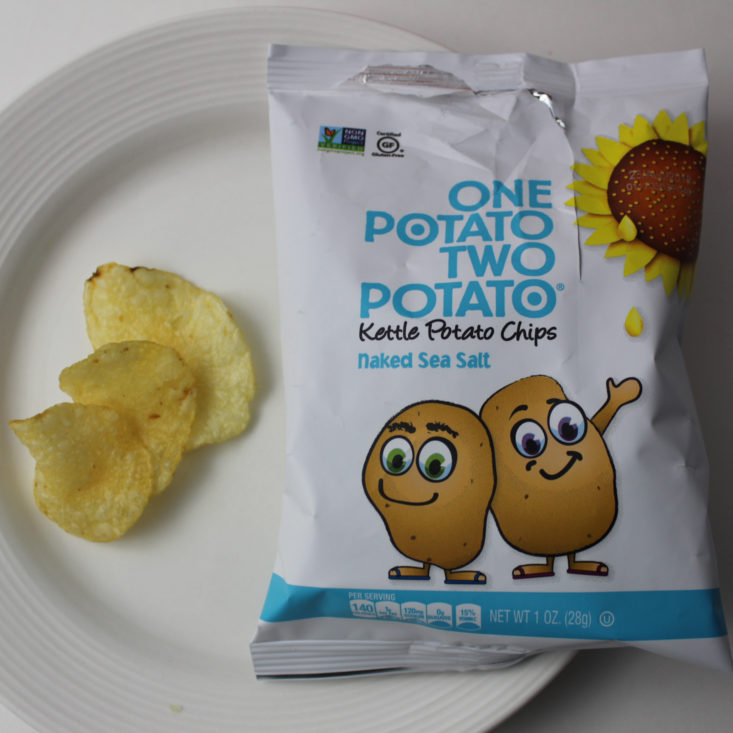One Potato Two Potato Naked Sea Salt Kettle Chips (1 oz) 
