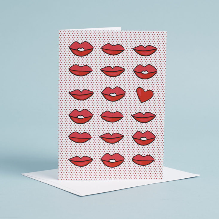 Pop Art Lips Card